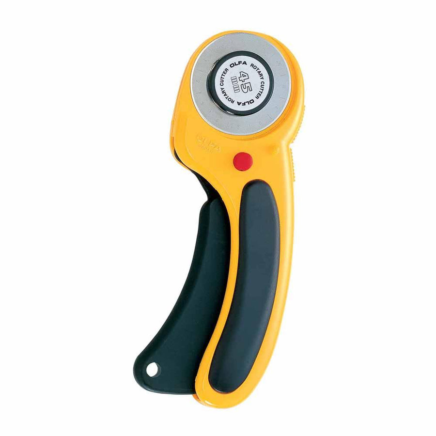 OLFA - Deluxe Ergonomic Handle Rotary Cutter - 45mm - Yellow