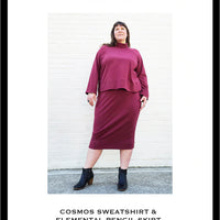 Sew House Seven - Cosmos Sweatshirt + Elemental Skirt - 16-34