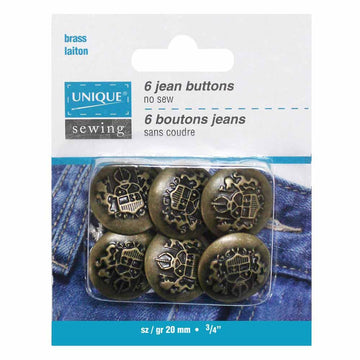 UNIQUE - Jean Buttons - 20mm - Assorted