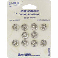 UNIQUE - Snap Fasteners- 11mm - Assorted
