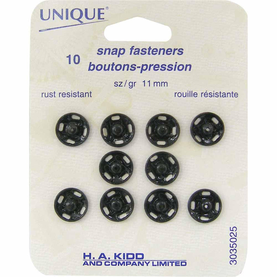 UNIQUE - Snap Fasteners- 11mm - Assorted