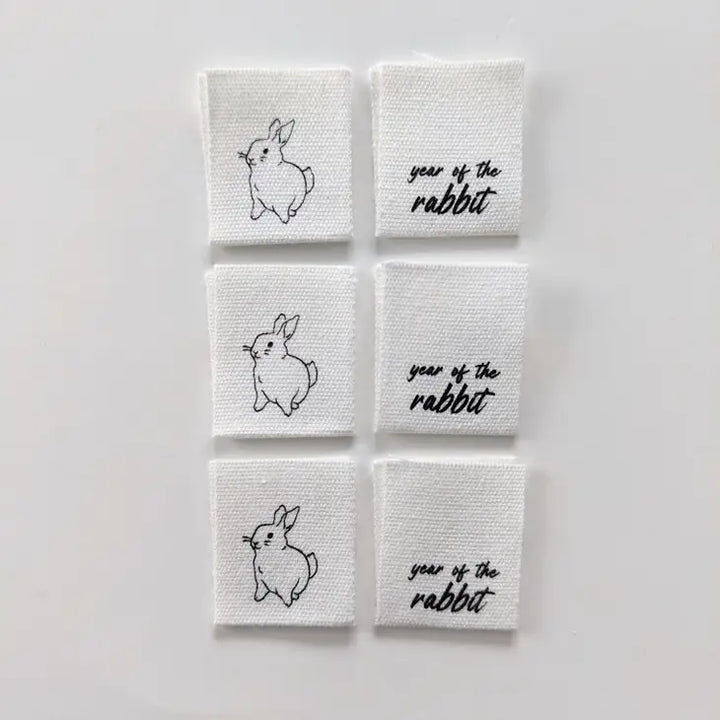 Intensely Distracted - Sewing Label - Year of the Rabbit