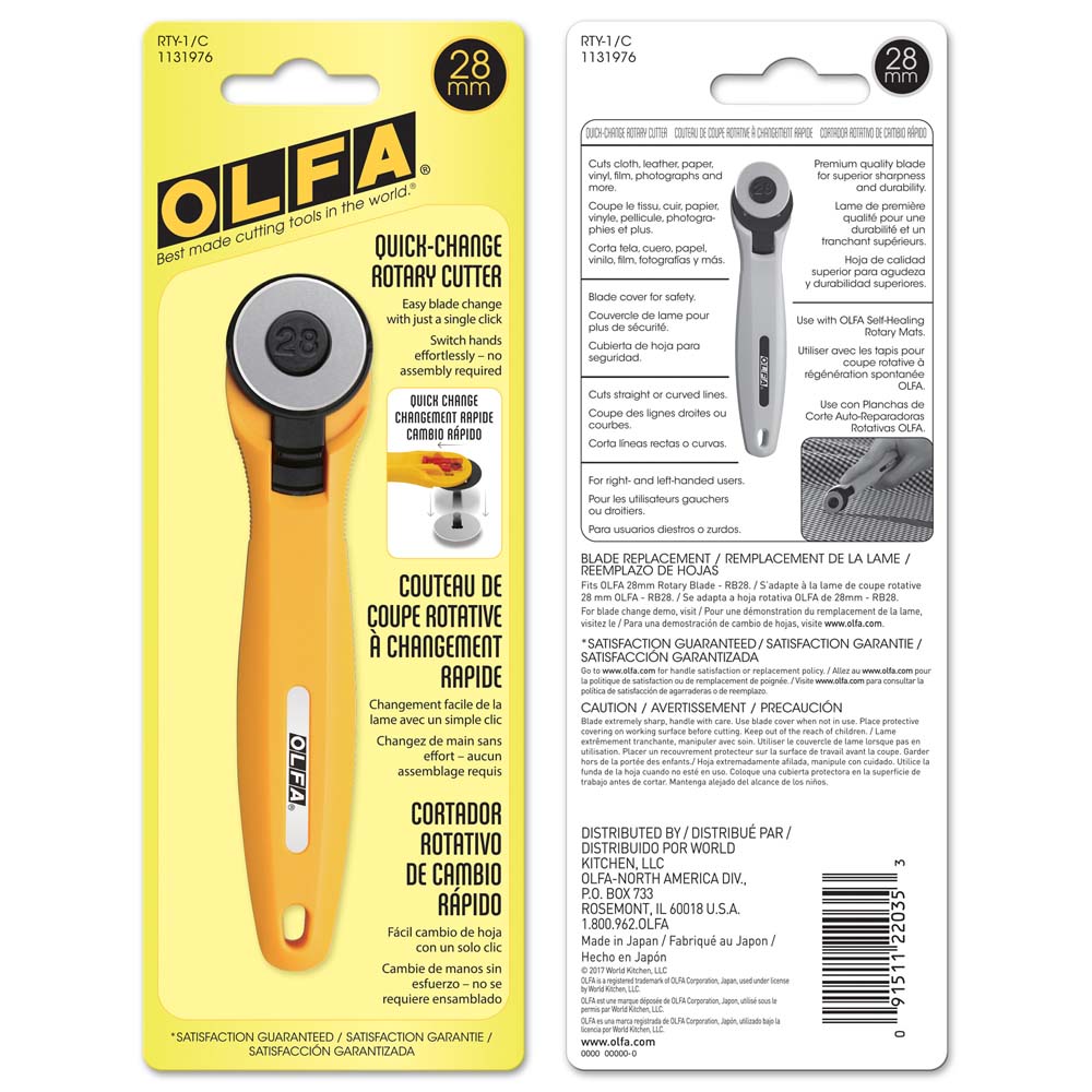OLFA - Quick Change Rotary Cutter - 28mm