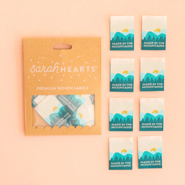 Sarah Hearts - Sewing Labels - Made In The Mountains